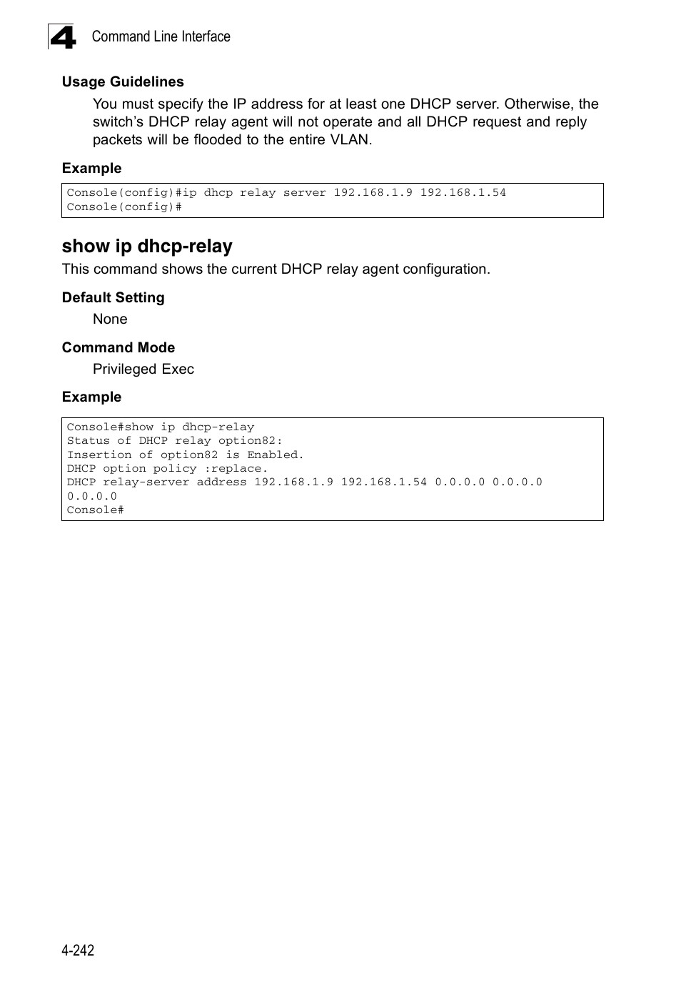 Show ip dhcp-relay | Accton Technology ES3526XA User Manual | Page 484 / 512