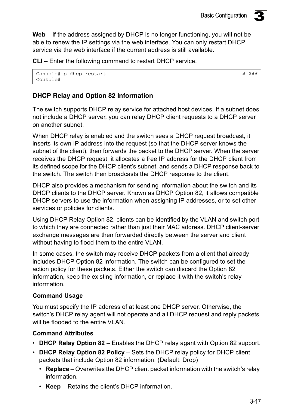 Dhcp relay and option 82 information | Accton Technology ES3526XA User Manual | Page 61 / 512