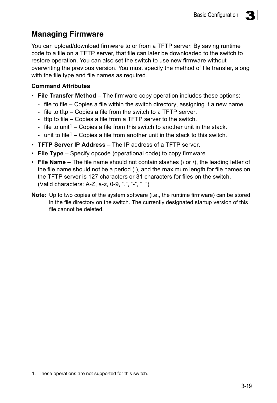 Managing firmware | Accton Technology ES3526XA User Manual | Page 63 / 512