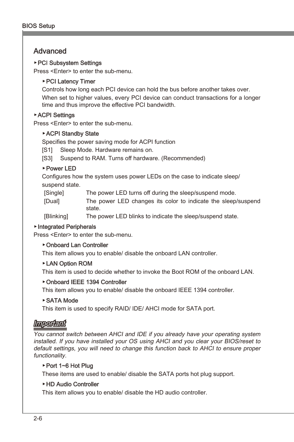 Chapter 2, Advanced, Important | MSI X79MA-GD45 User Manual | Page 50 / 84