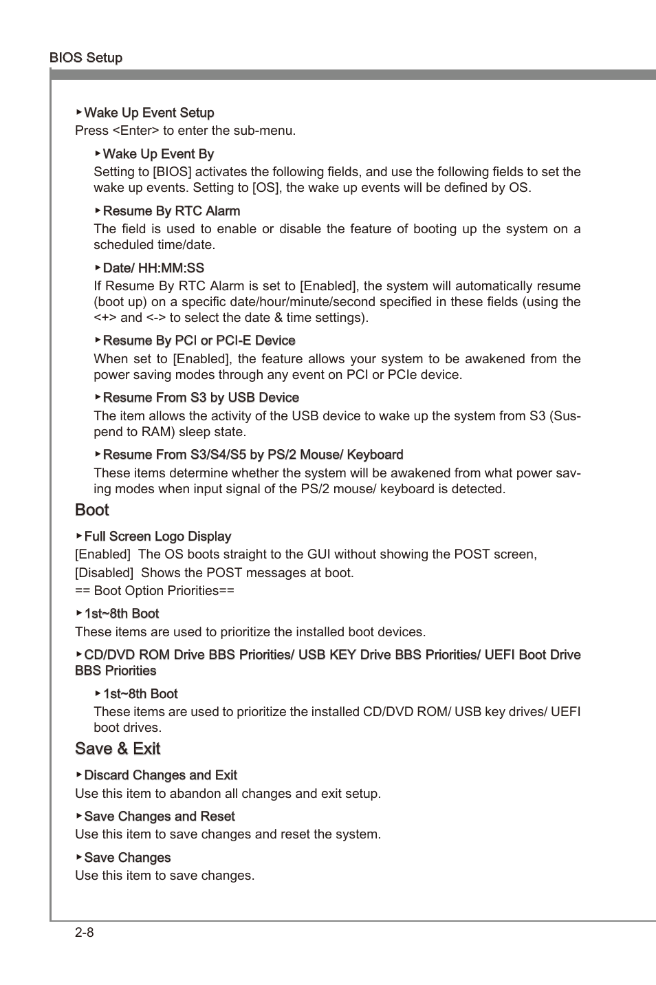 Chapter 2, Boot, Save & ext | MSI X79MA-GD45 User Manual | Page 52 / 84