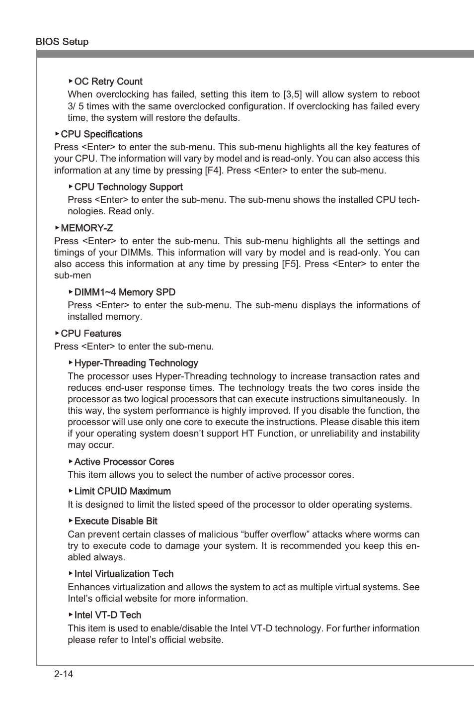 Chapter 2 | MSI X79MA-GD45 User Manual | Page 58 / 84