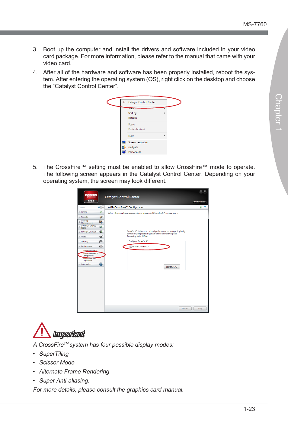 Chapter 1, Important | MSI X79A-GD45 PLUS Manual User Manual | Page 35 / 96