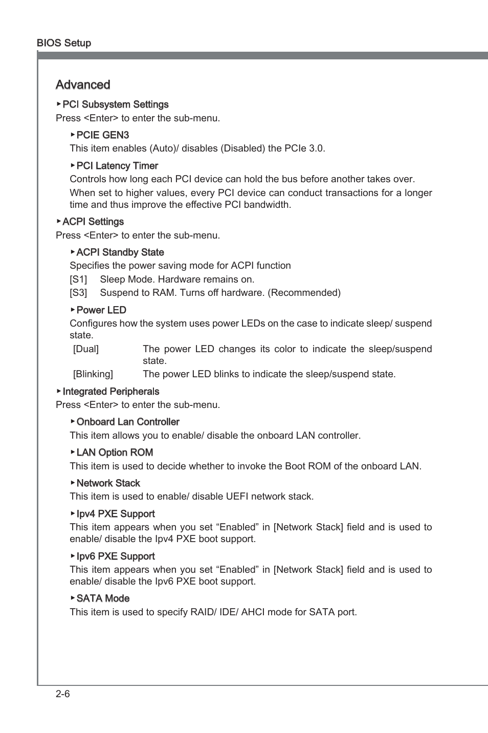 Advanced | MSI X79A-GD45 PLUS Manual User Manual | Page 58 / 96