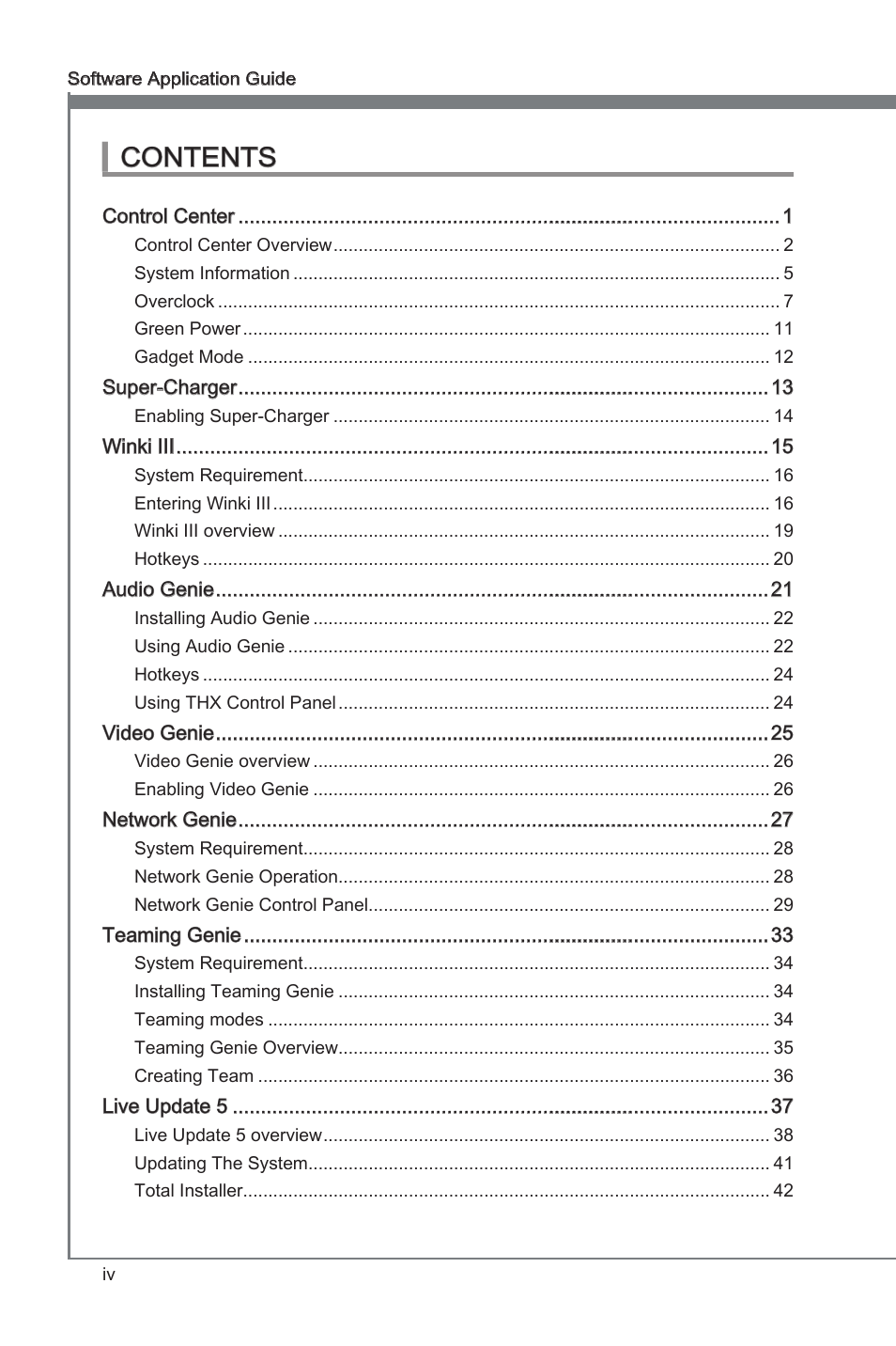 MSI Classic Motherboard User Manual | Page 4 / 74