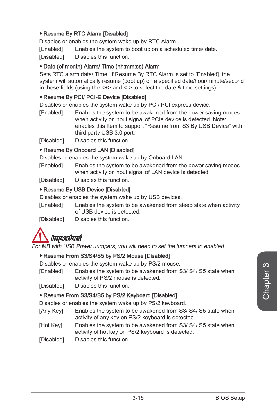 Chapter 3, Important | MSI Z97S SLI PLUS Manual User Manual | Page 73 / 106