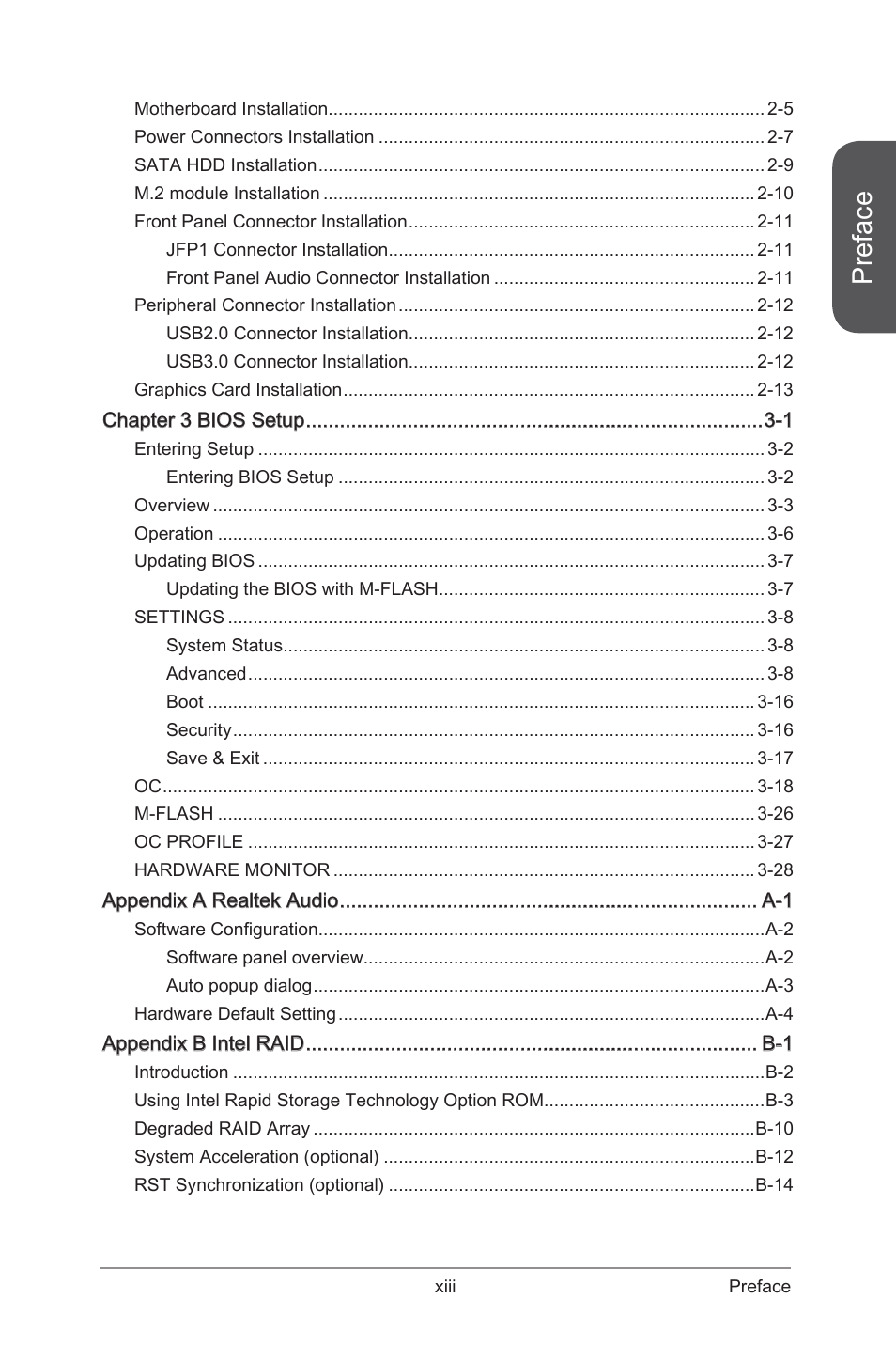 Preface | MSI Z97S SLI KRAIT EDITION Manual User Manual | Page 13 / 104