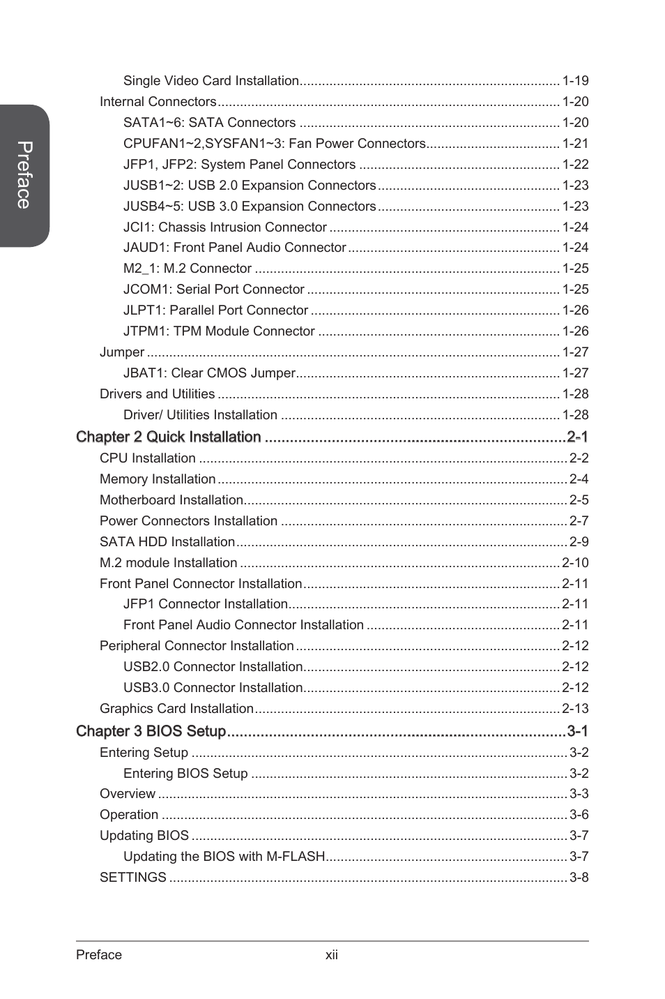 Preface | MSI Z97 U3 PLUS Manual User Manual | Page 12 / 108