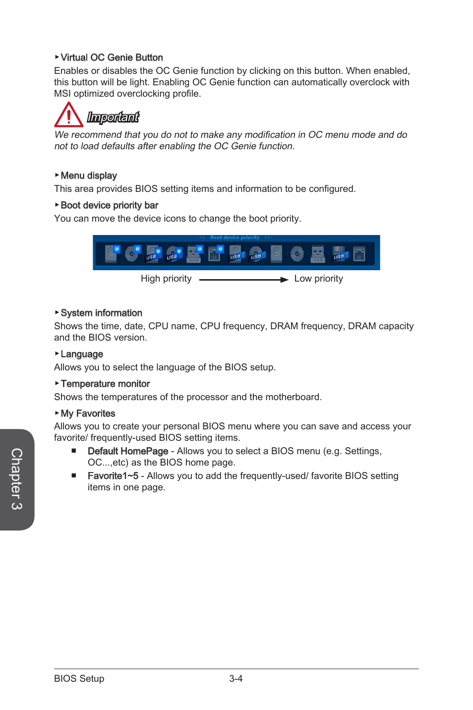 Chapter 3, Important | MSI Z97 PC MATE User Manual | Page 60 / 102