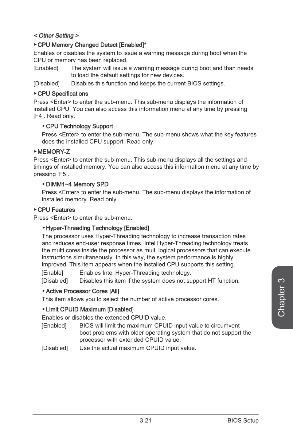 Chapter 3 | MSI Z97 PC MATE User Manual | Page 77 / 102