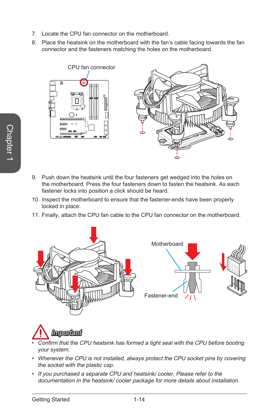 Chapter 1, Important | MSI H97M-G43 User Manual | Page 28 / 108