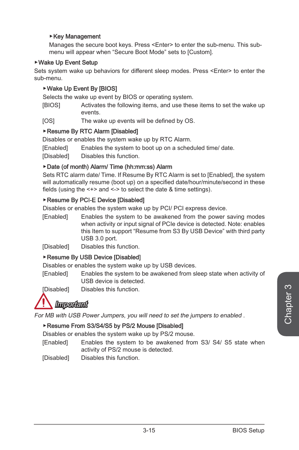 Chapter 3, Important | MSI H97M-G43 User Manual | Page 73 / 108