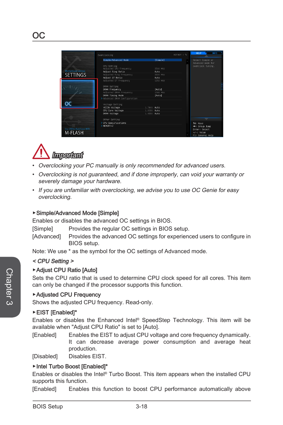 Chapter 3, Important | MSI H97M-G43 User Manual | Page 76 / 108