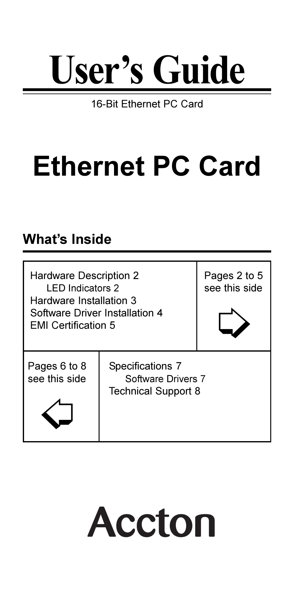 Accton Technology EN2216-1 User Manual | 9 pages