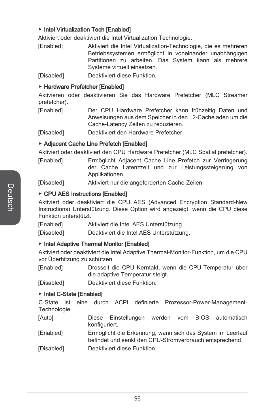 Deutsch | MSI H97M-E35 User Manual | Page 96 / 184