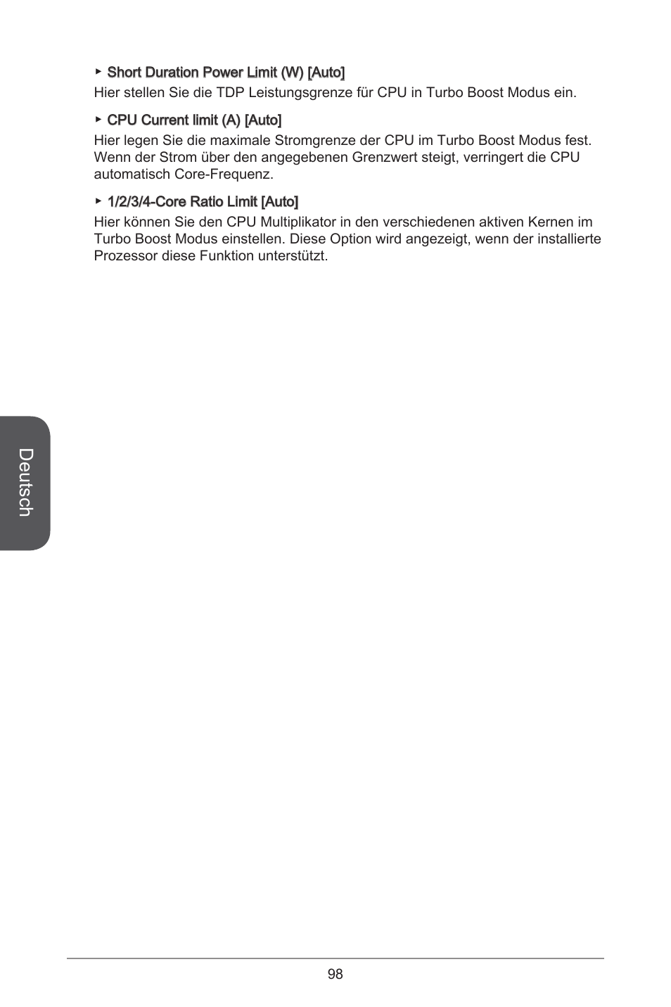 Deutsch | MSI H97M-E35 User Manual | Page 98 / 184