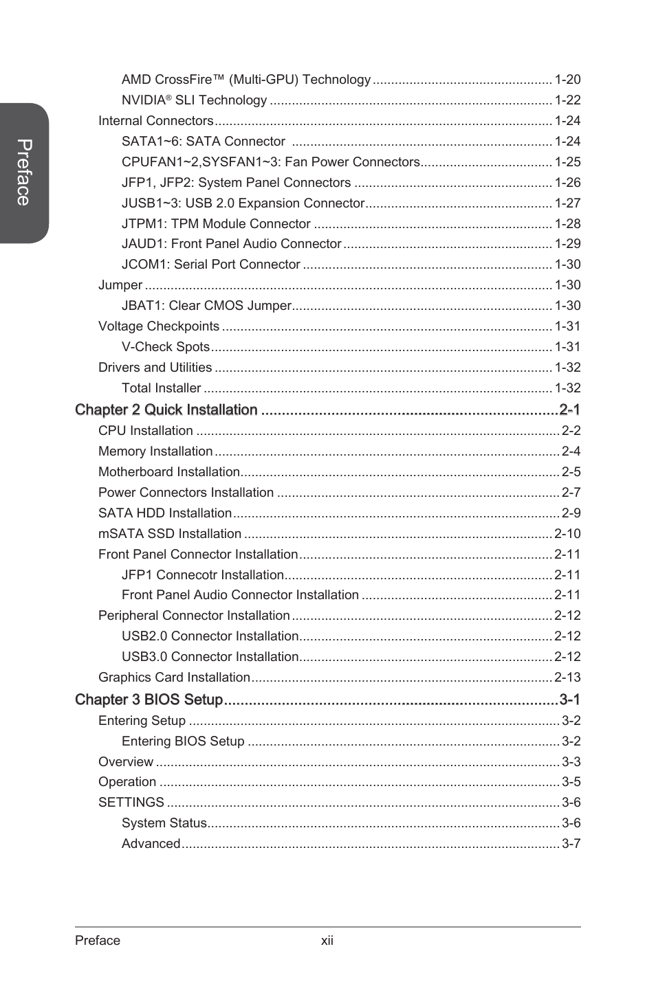 Preface | MSI Z87-G55 User Manual | Page 12 / 108