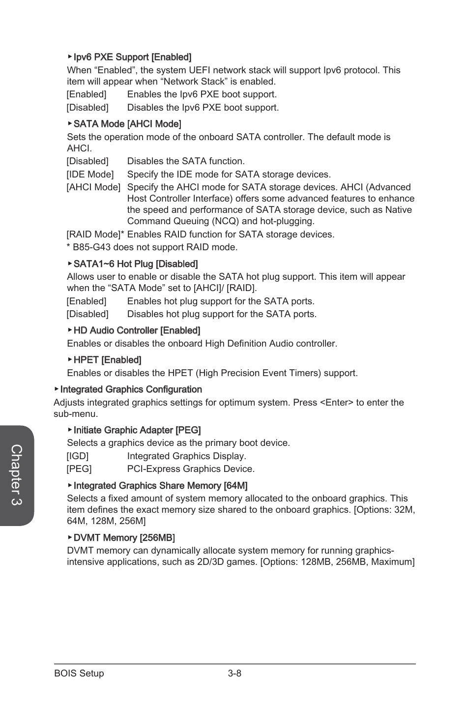 Chapter 3 | MSI H87-G43 User Manual | Page 66 / 112