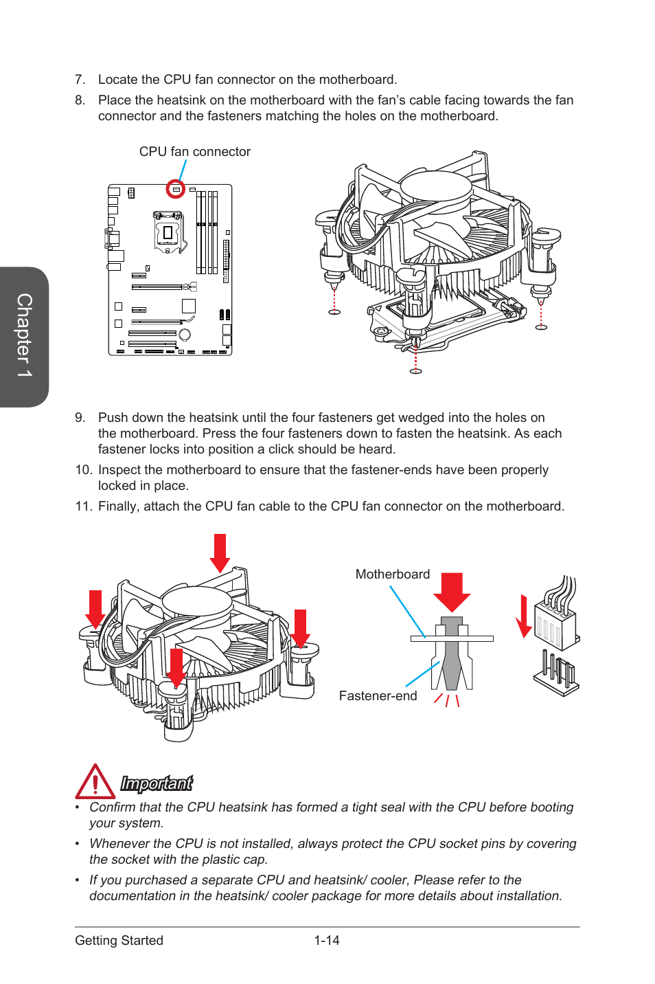 Chapter 1, Important | MSI B85-G41 PC Mate User Manual | Page 28 / 104