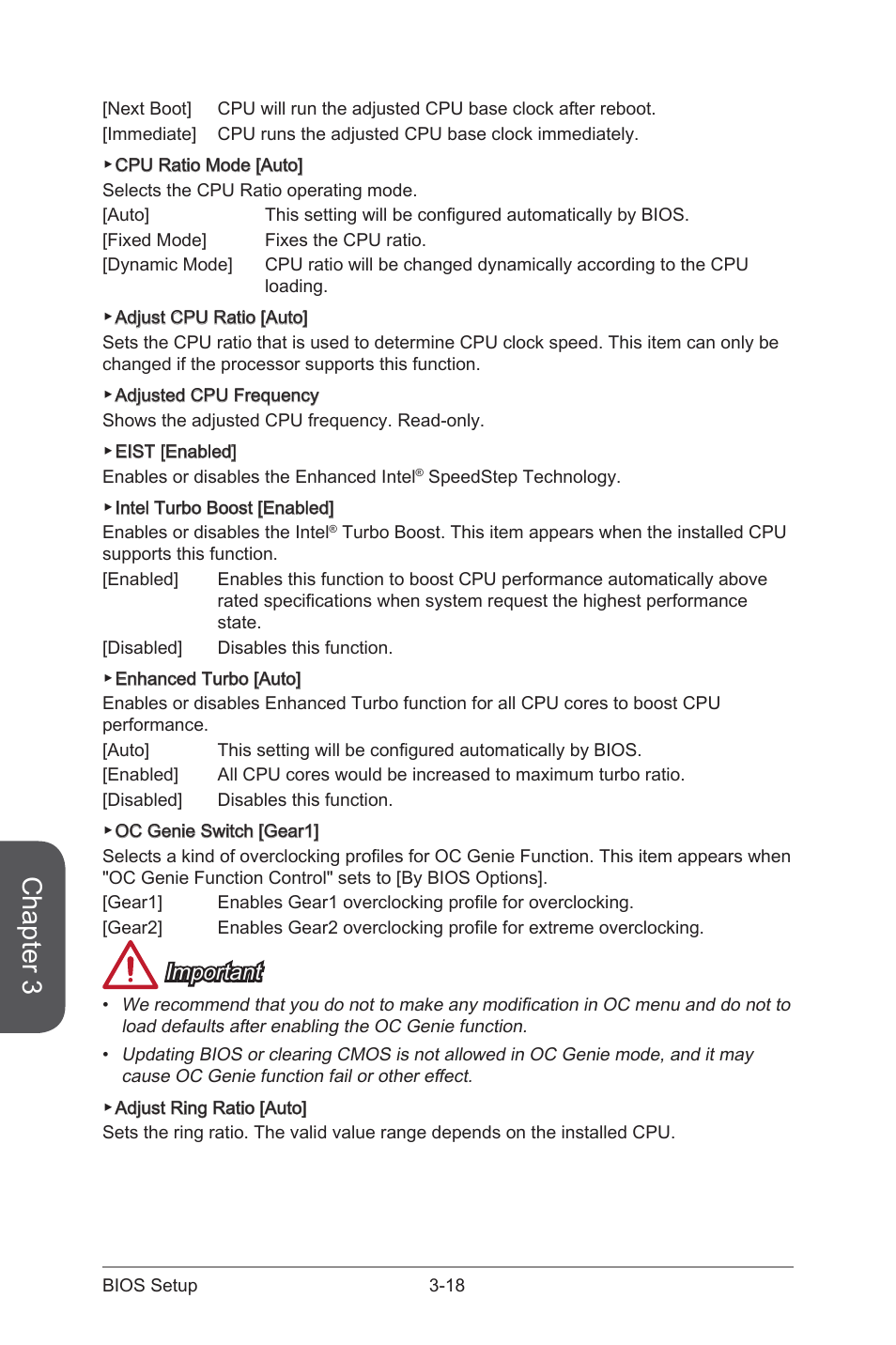 Chapter 3, Important | MSI B85-G41 PC Mate User Manual | Page 76 / 104