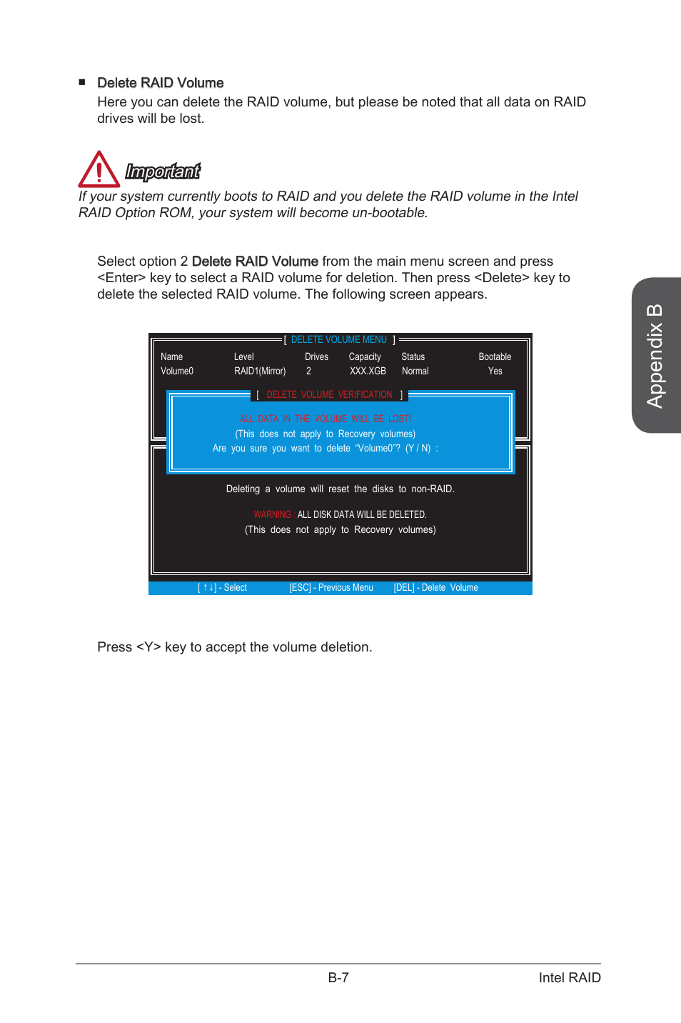 Appendix b, Important | MSI CSM-Q87M-E43 User Manual | Page 93 / 104