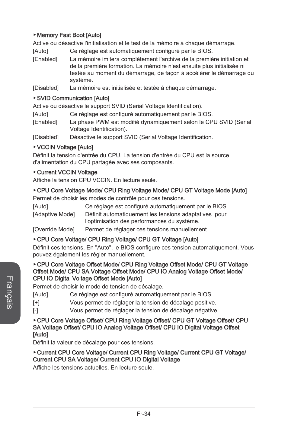 Français | MSI B85M-G43 User Manual | Page 122 / 178