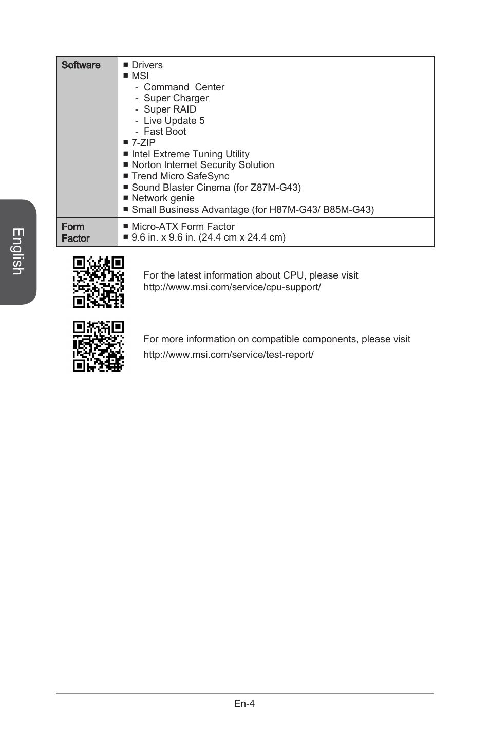 English | MSI B85M-G43 User Manual | Page 16 / 178