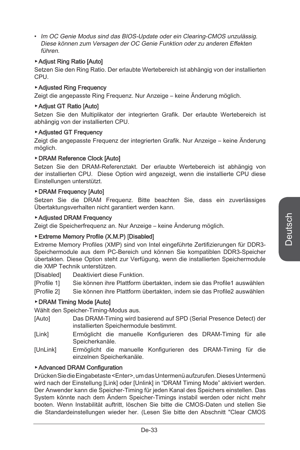 Deutsch | MSI B85M-G43 User Manual | Page 83 / 178