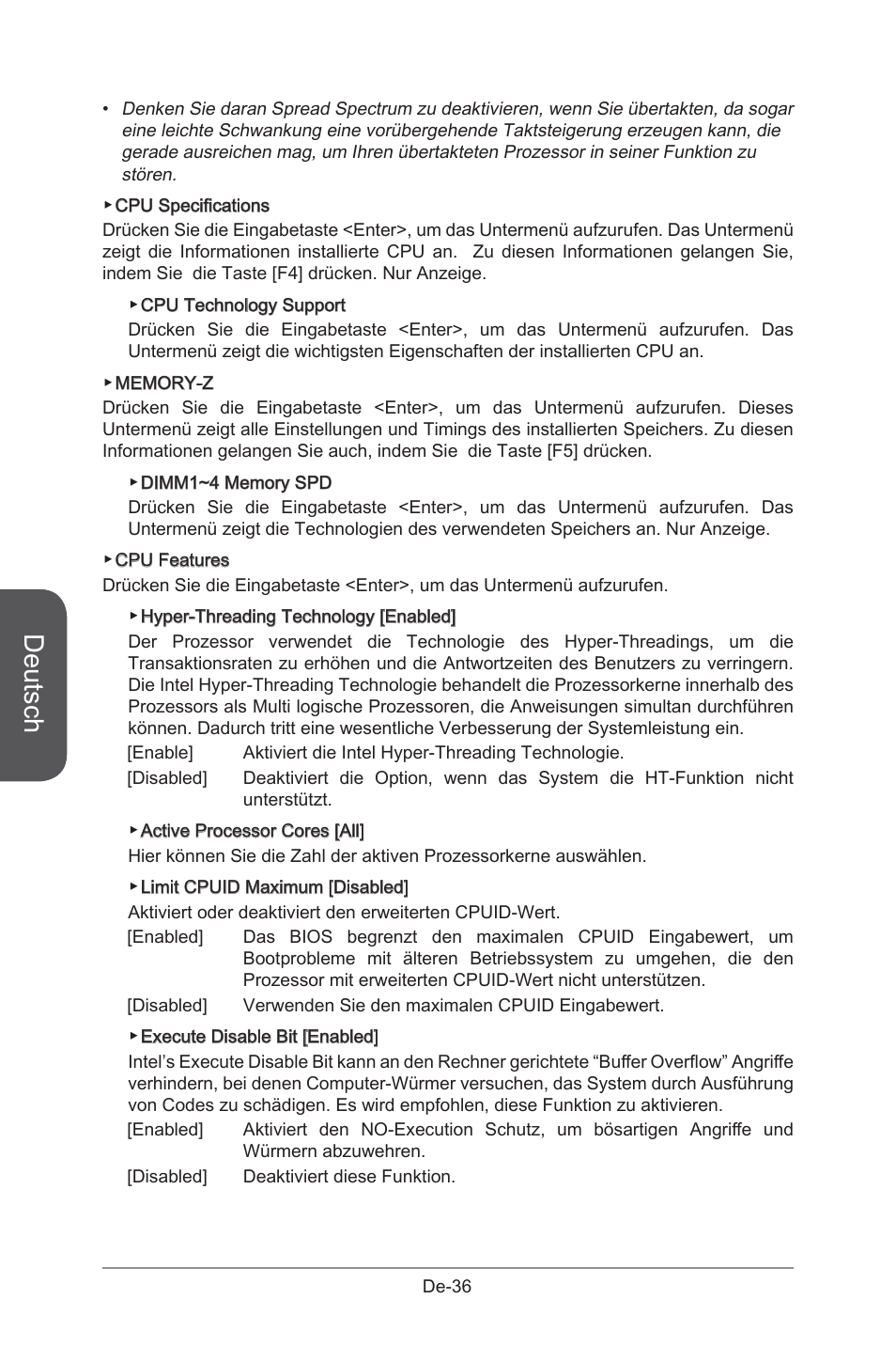 Deutsch | MSI B85M-G43 User Manual | Page 86 / 178