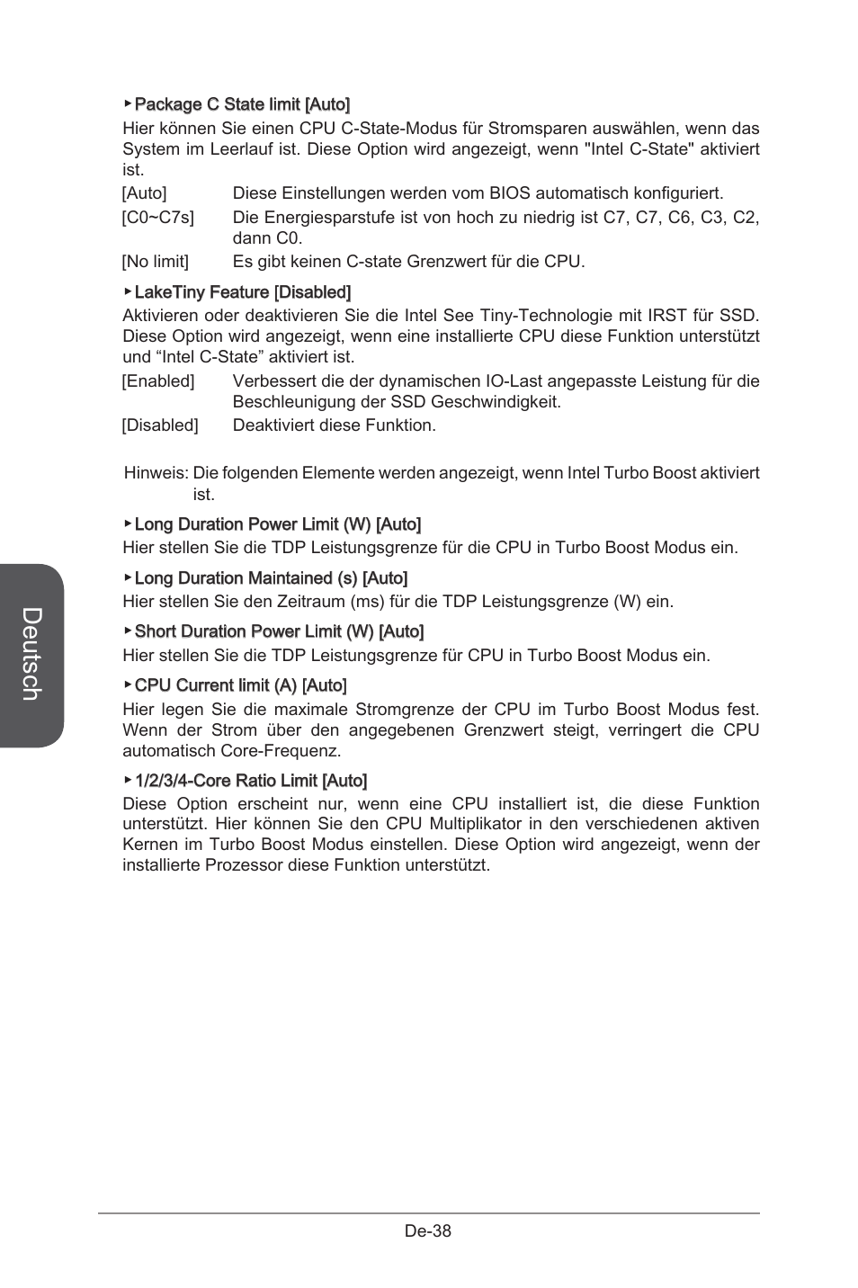 Deutsch | MSI B85M-G43 User Manual | Page 88 / 178