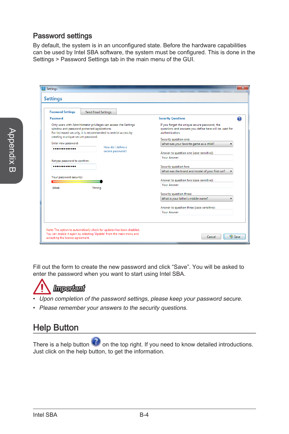 Appendix b, Help button | MSI B85M-E43 DASH User Manual | Page 90 / 90