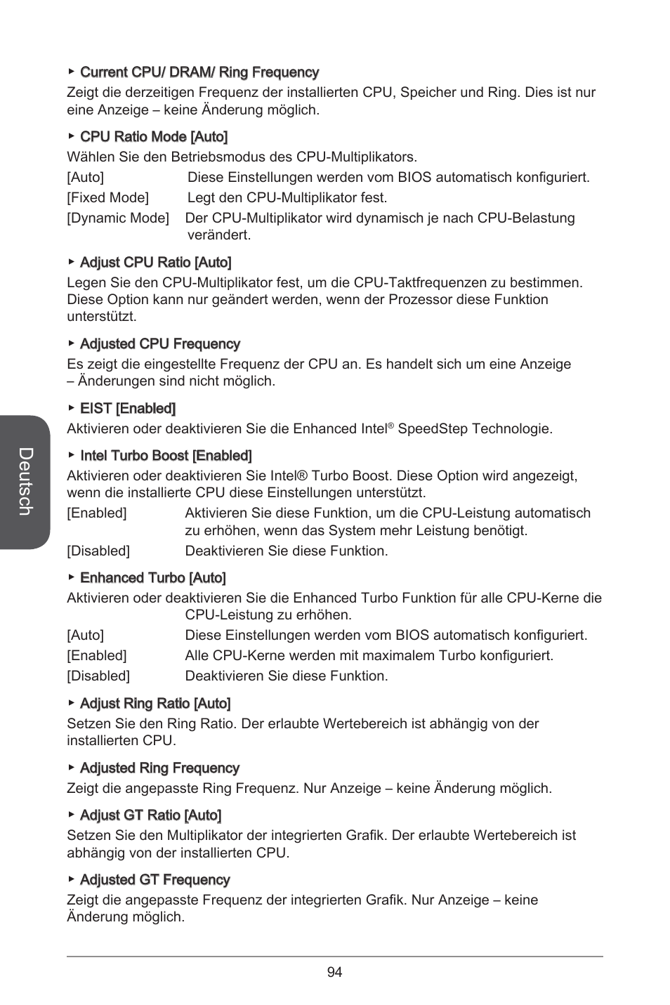 Deutsch | MSI CSM-B85M-P32 User Manual | Page 94 / 186