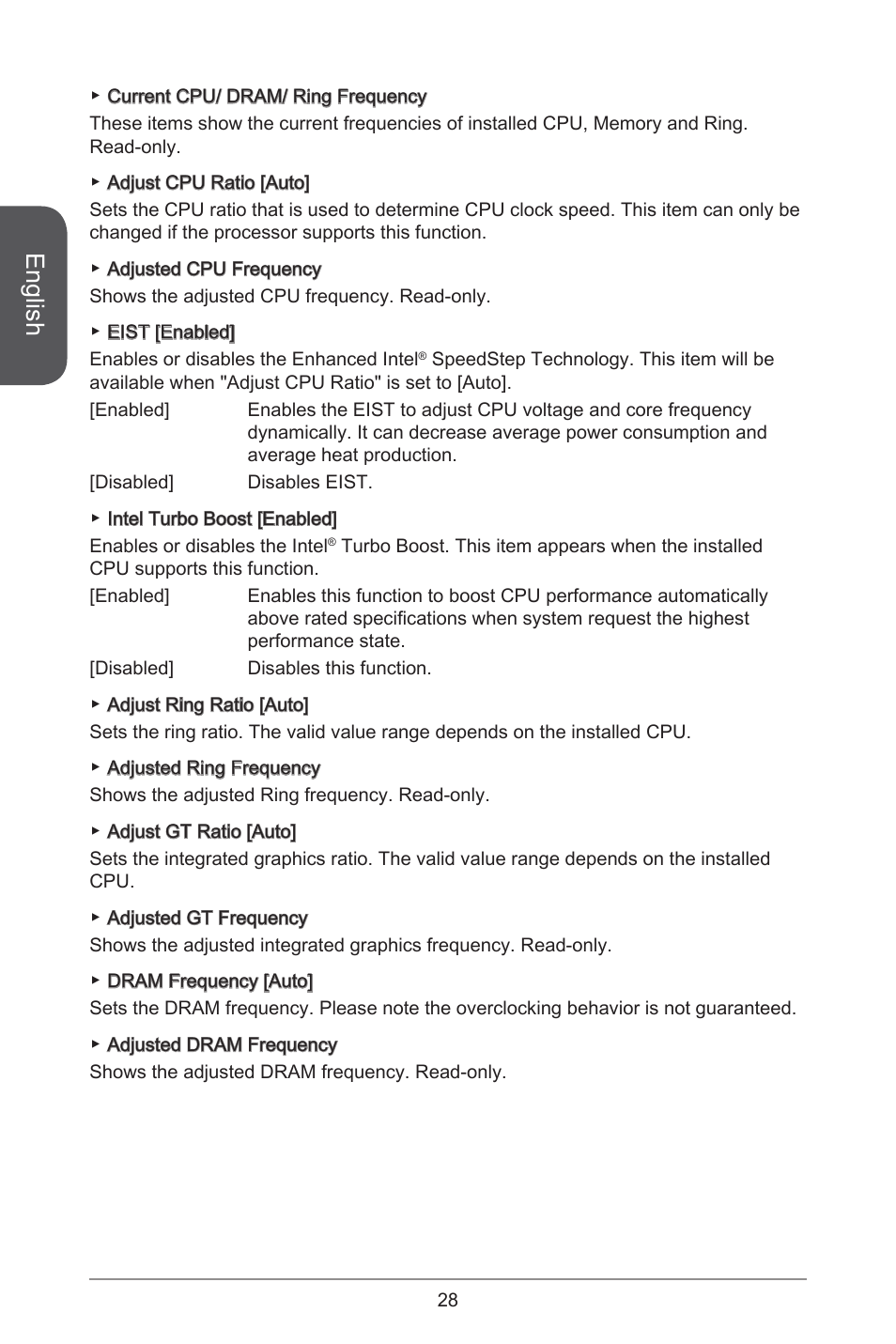 English | MSI H81M-E35 V2 User Manual | Page 28 / 186