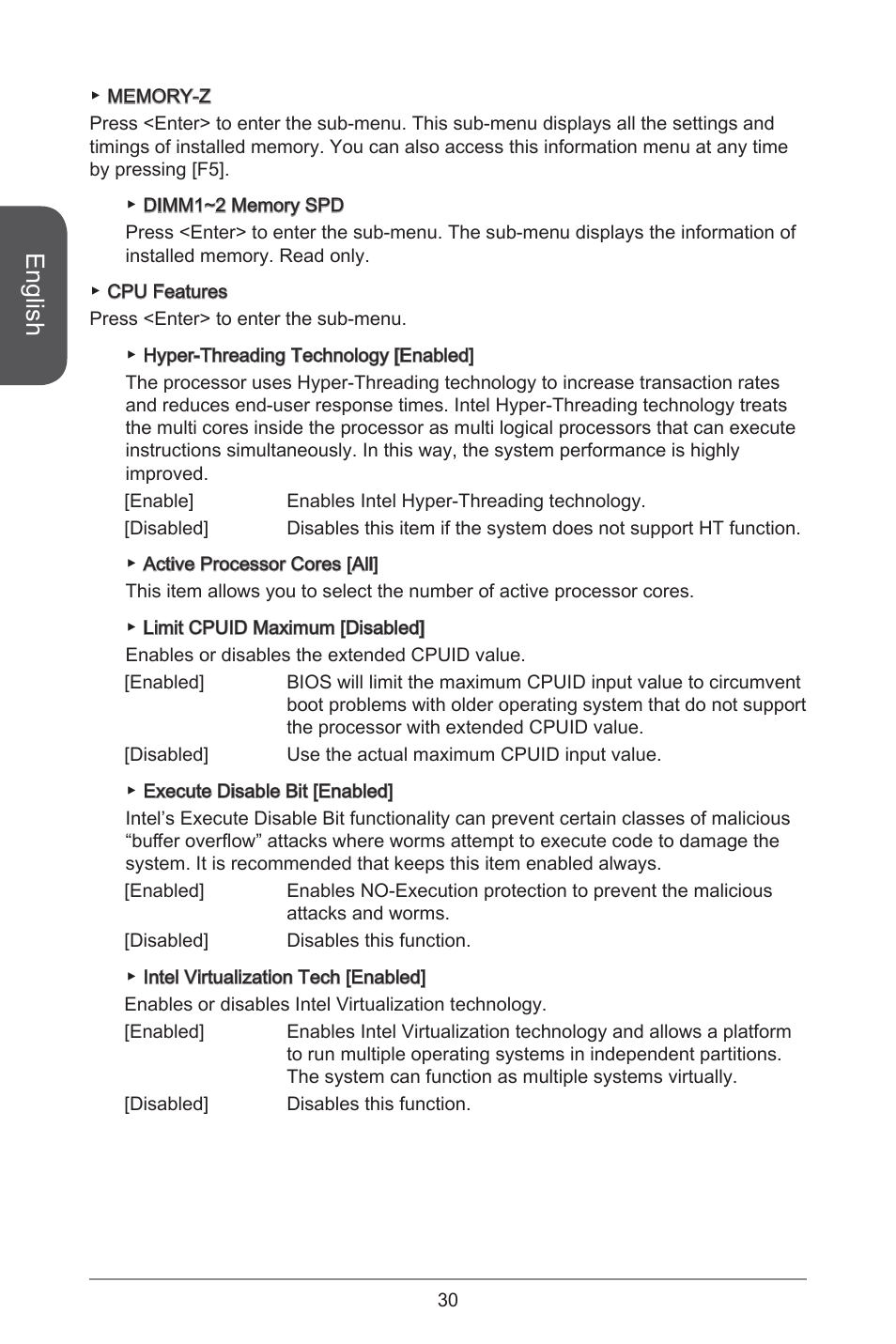 English | MSI H81M-E35 V2 User Manual | Page 30 / 186