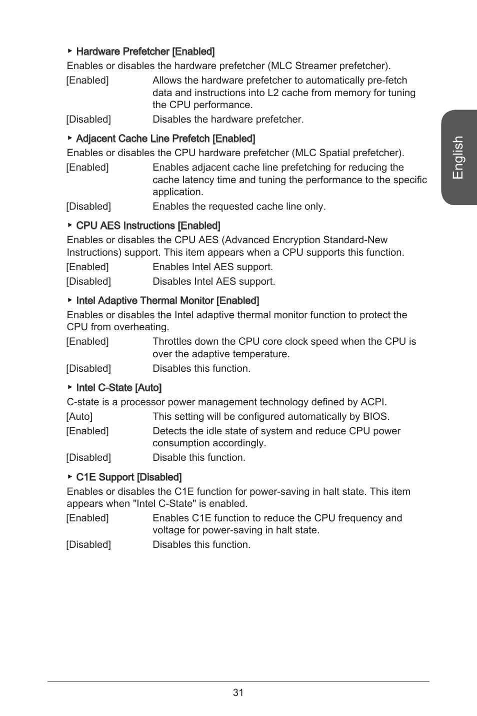 English | MSI H81M-E35 V2 User Manual | Page 31 / 186