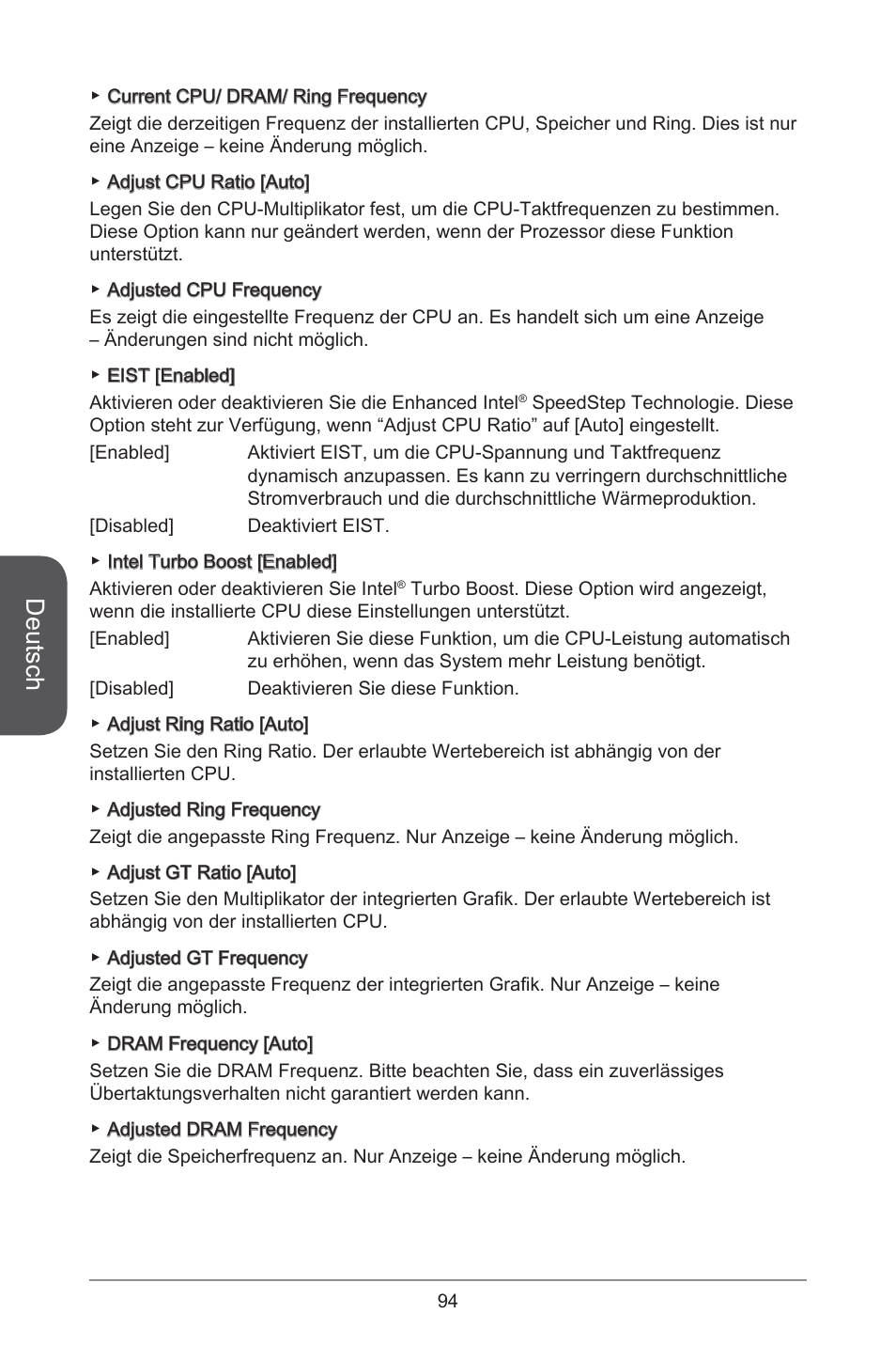 Deutsch | MSI H81M-E35 V2 User Manual | Page 94 / 186