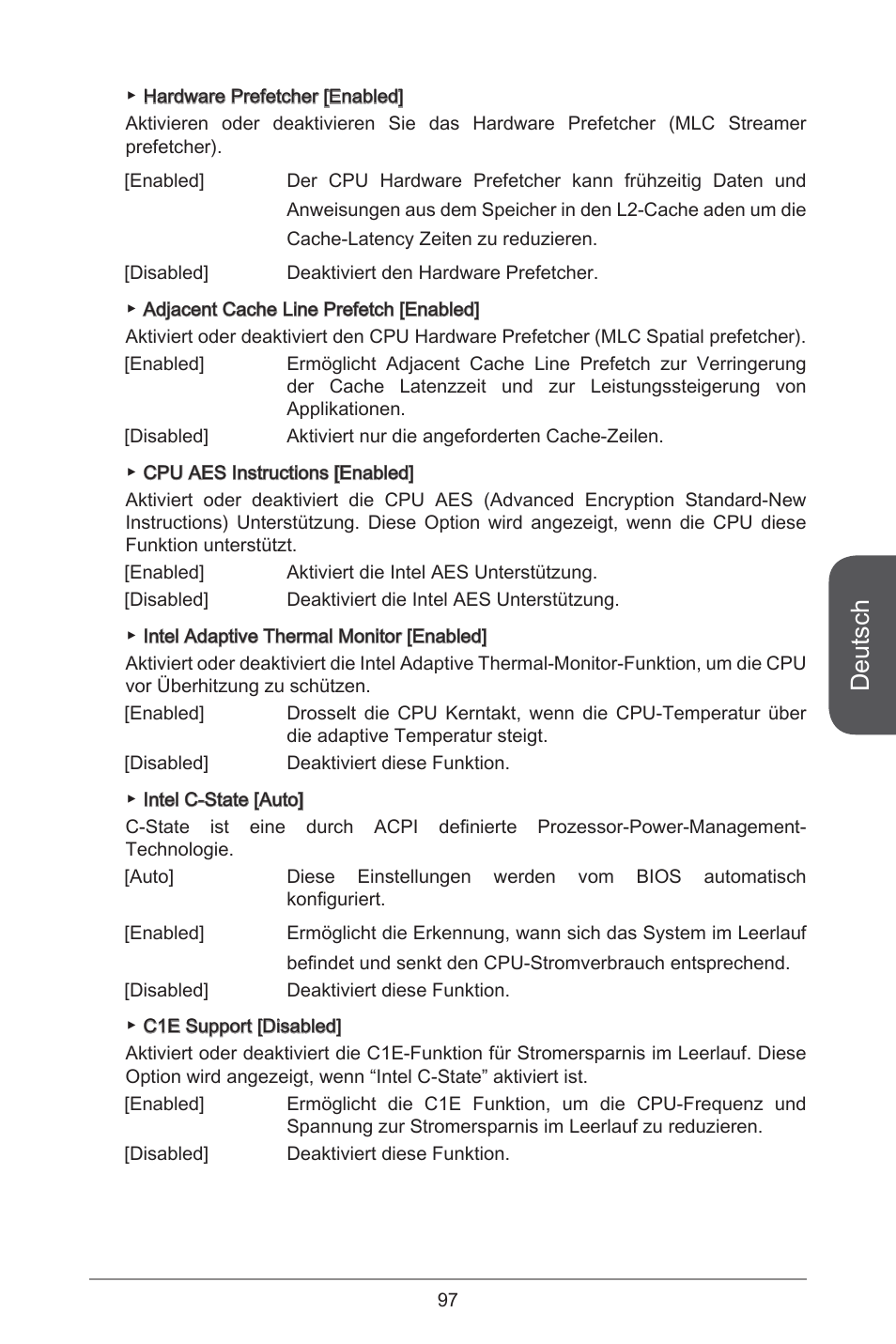 Deutsch | MSI H81M-E35 V2 User Manual | Page 97 / 186