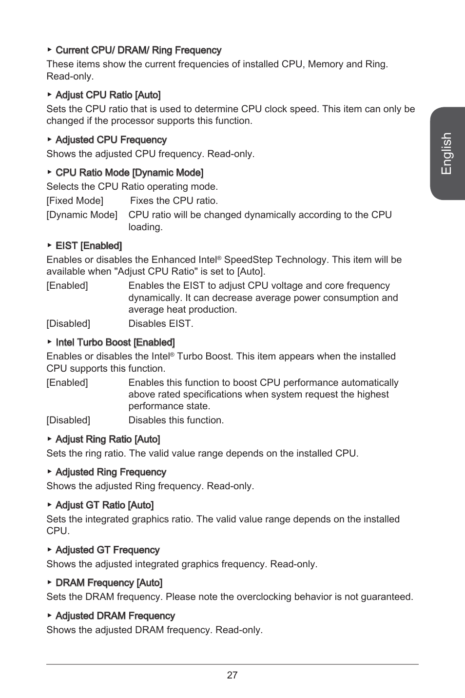 English | MSI H81M-E34 User Manual | Page 27 / 182