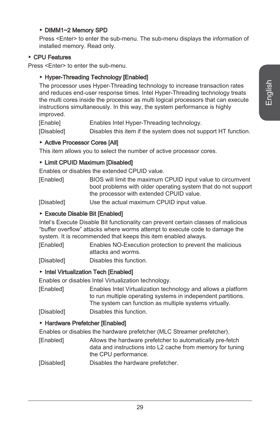 English | MSI H81M-E34 User Manual | Page 29 / 182