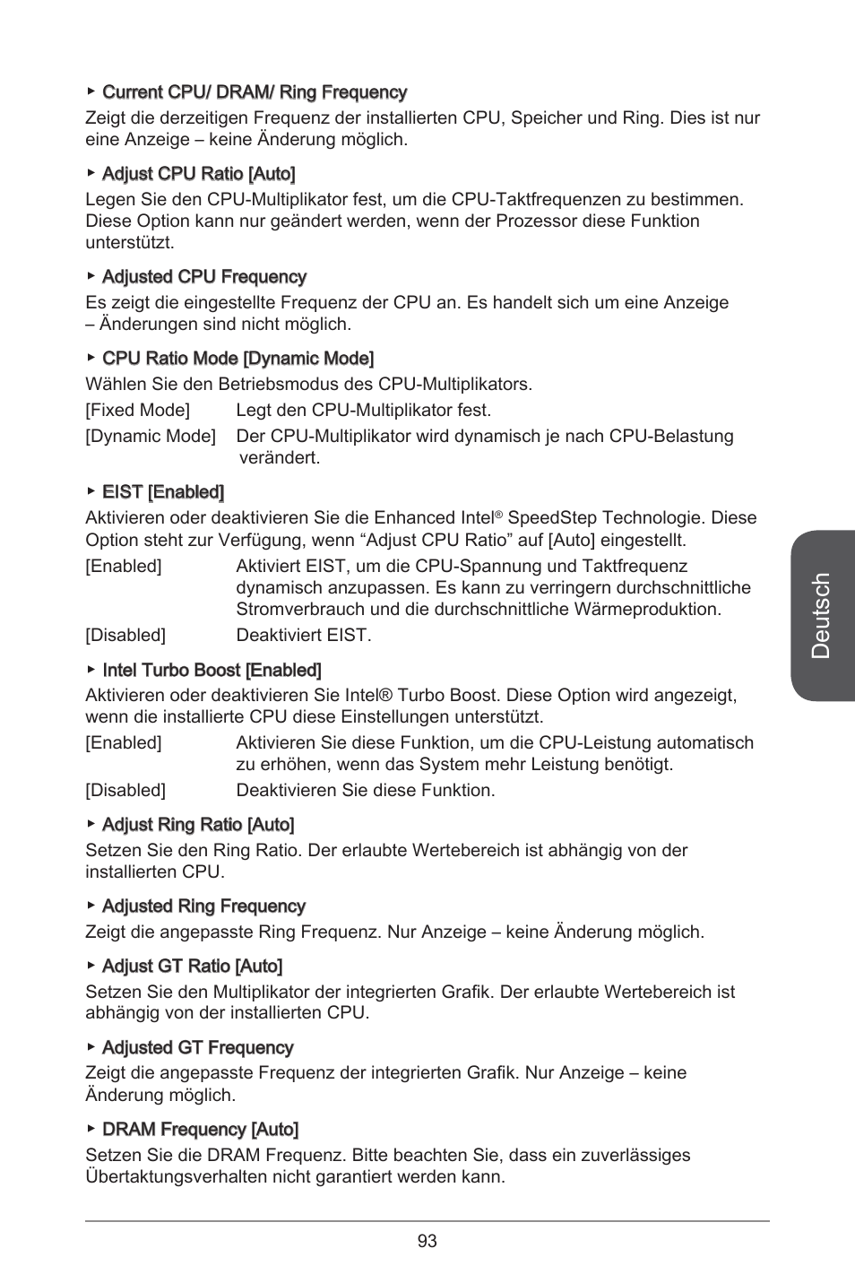 Deutsch | MSI H81M-E34 User Manual | Page 93 / 182