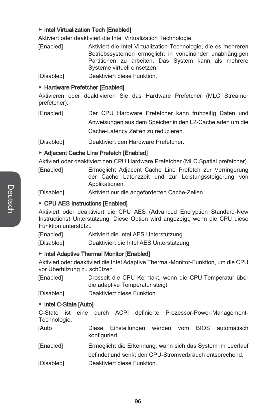 Deutsch | MSI H81M-E34 User Manual | Page 96 / 182