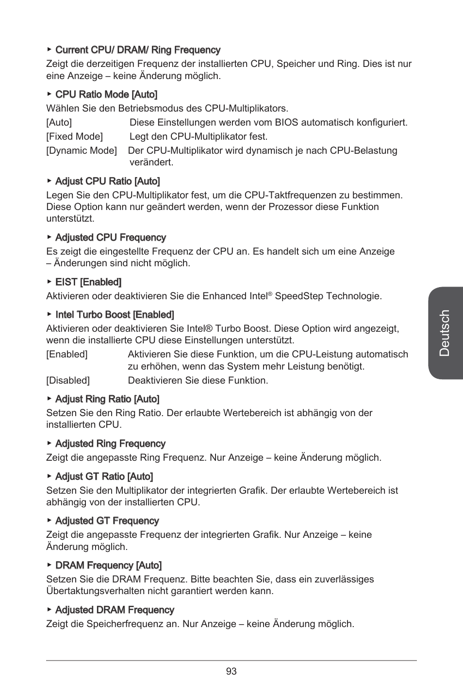 Deutsch | MSI H81M-E33 V2 User Manual | Page 93 / 182