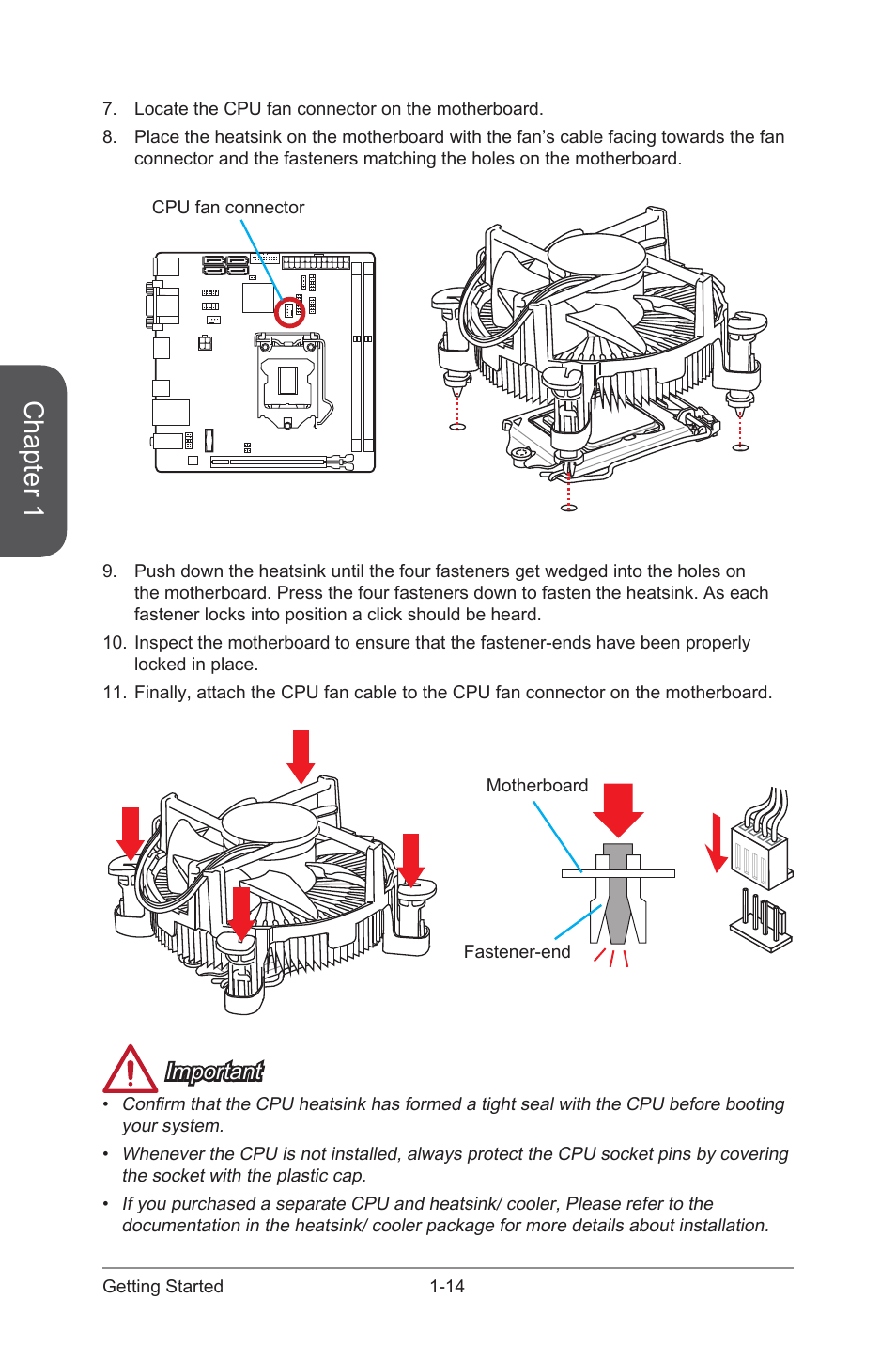 Chapter 1, Important | MSI H81I User Manual | Page 28 / 80