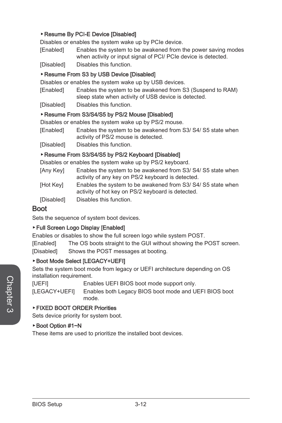 Boot -12, Chapter 3, Boot | MSI H81I User Manual | Page 66 / 80