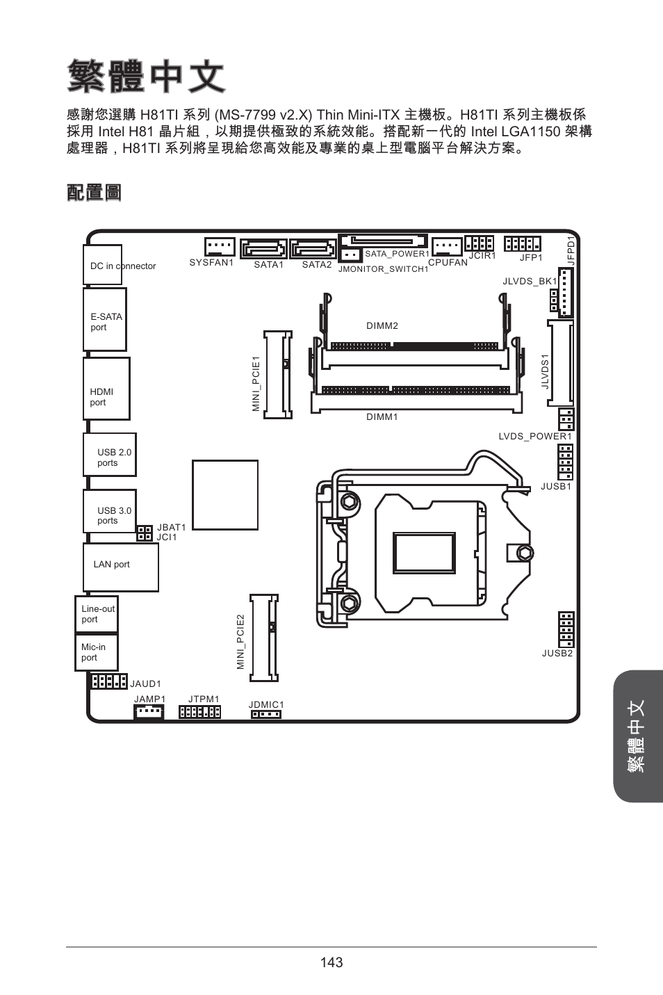 繁體中文 | MSI H81TI User Manual | Page 143 / 186