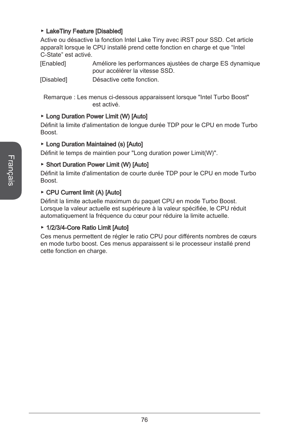 Français | MSI H81TI User Manual | Page 76 / 186