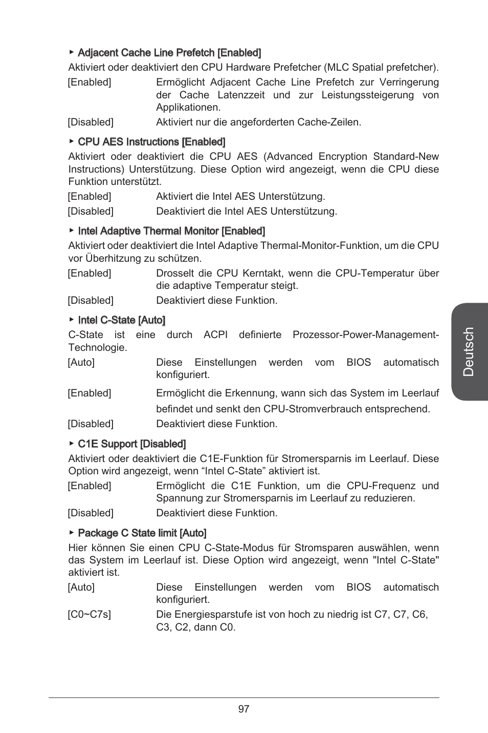 Deutsch | MSI H81TI User Manual | Page 97 / 186