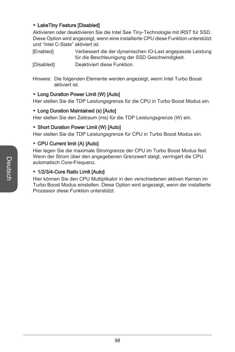 Deutsch | MSI H81TI User Manual | Page 98 / 186