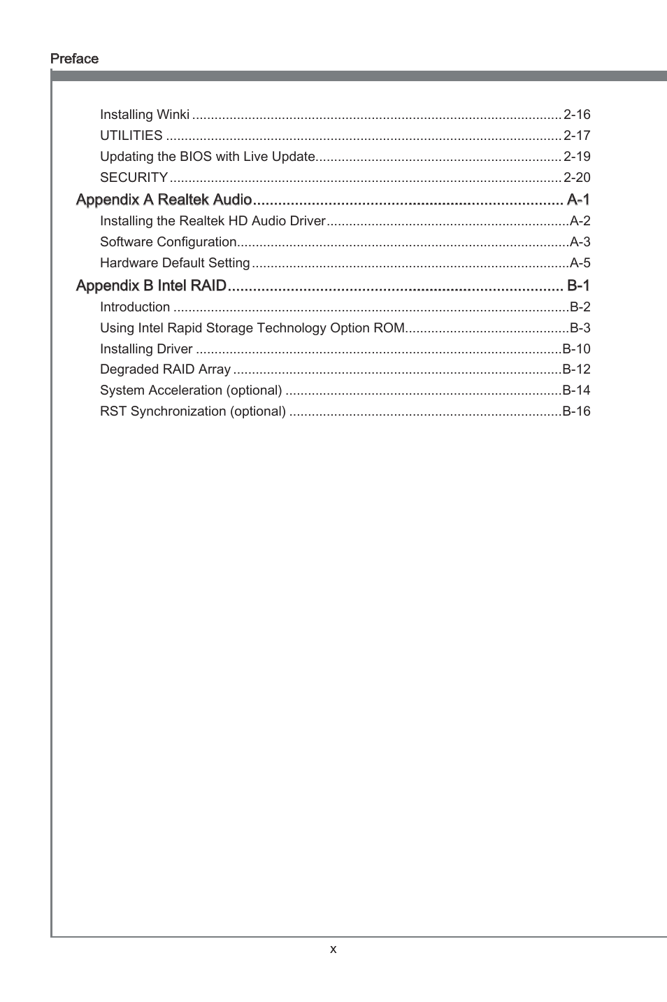 Preface | MSI ZH77A-G43 User Manual | Page 10 / 82