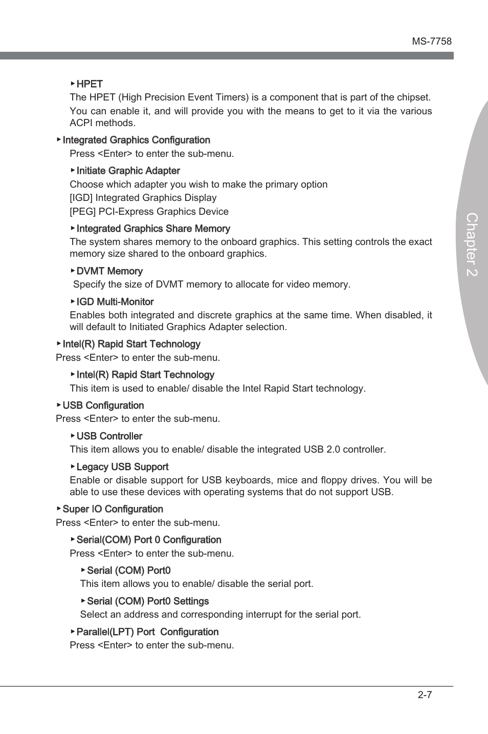 Chapter 2 | MSI ZH77A-G43 User Manual | Page 47 / 82